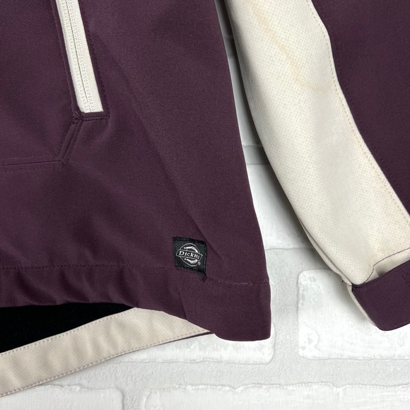 DICKIE'S STORM Womens Softshell Jacket Hooded Plum Beige Outdoor, Size XL - Picture 16 of 16